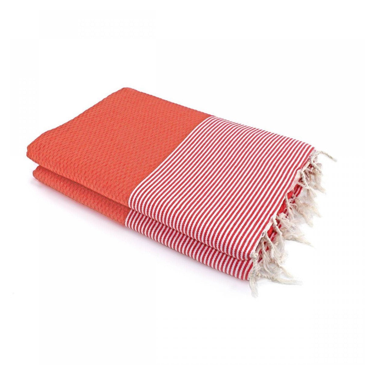 Ibiza - Fouta Xxl - Rouge Corail