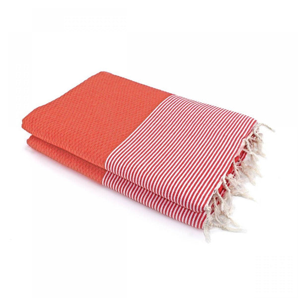 Ibiza - Fouta Xxl - Rouge Corail
