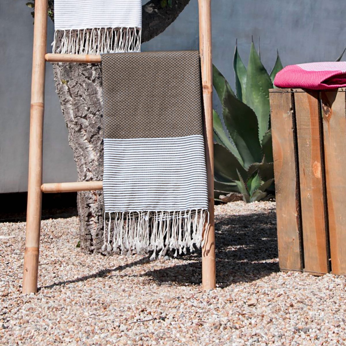 Ericeira - Lot De 2 Foutas - Taupe Clair