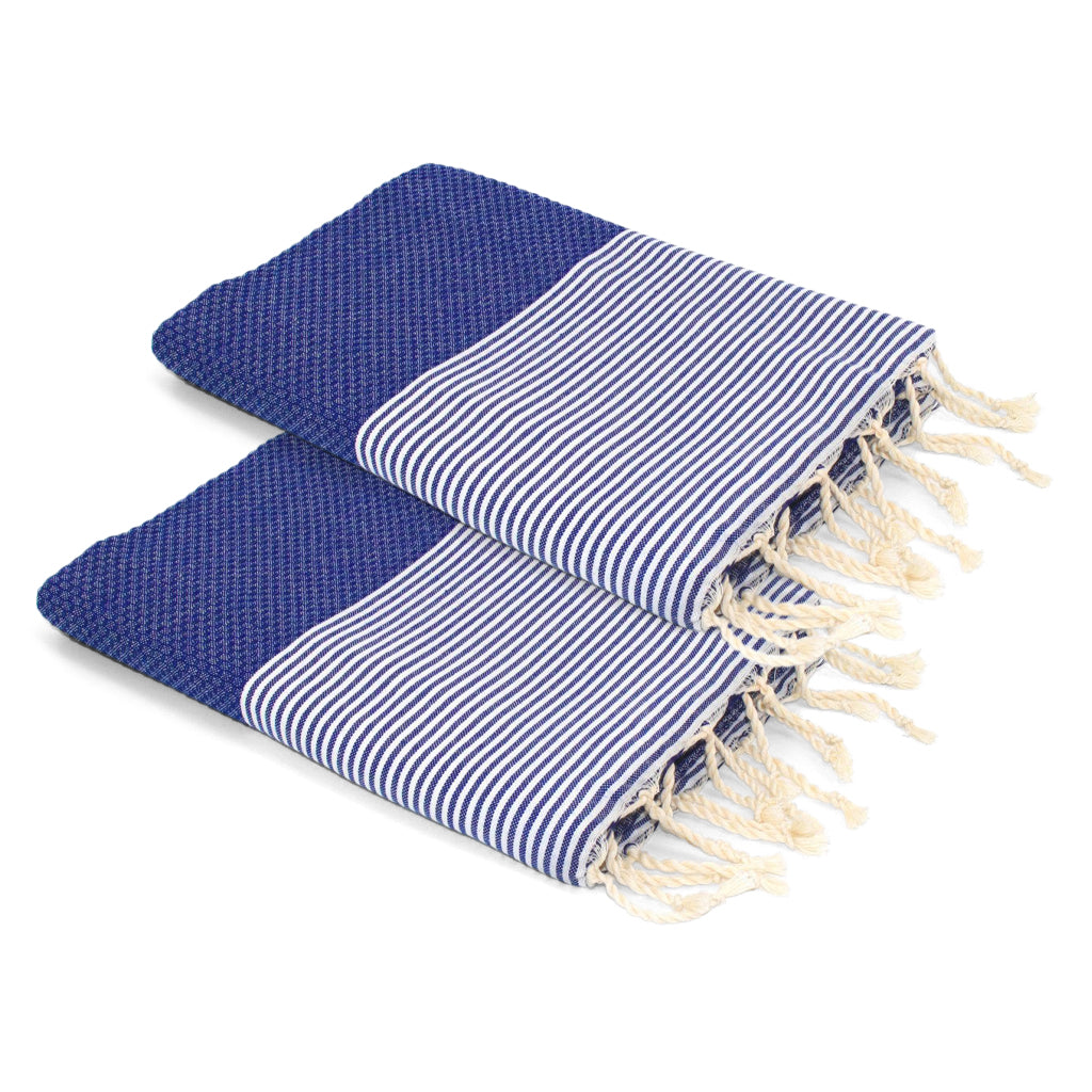 Ericeira - Lot De 2 Foutas - Bleu Grec
