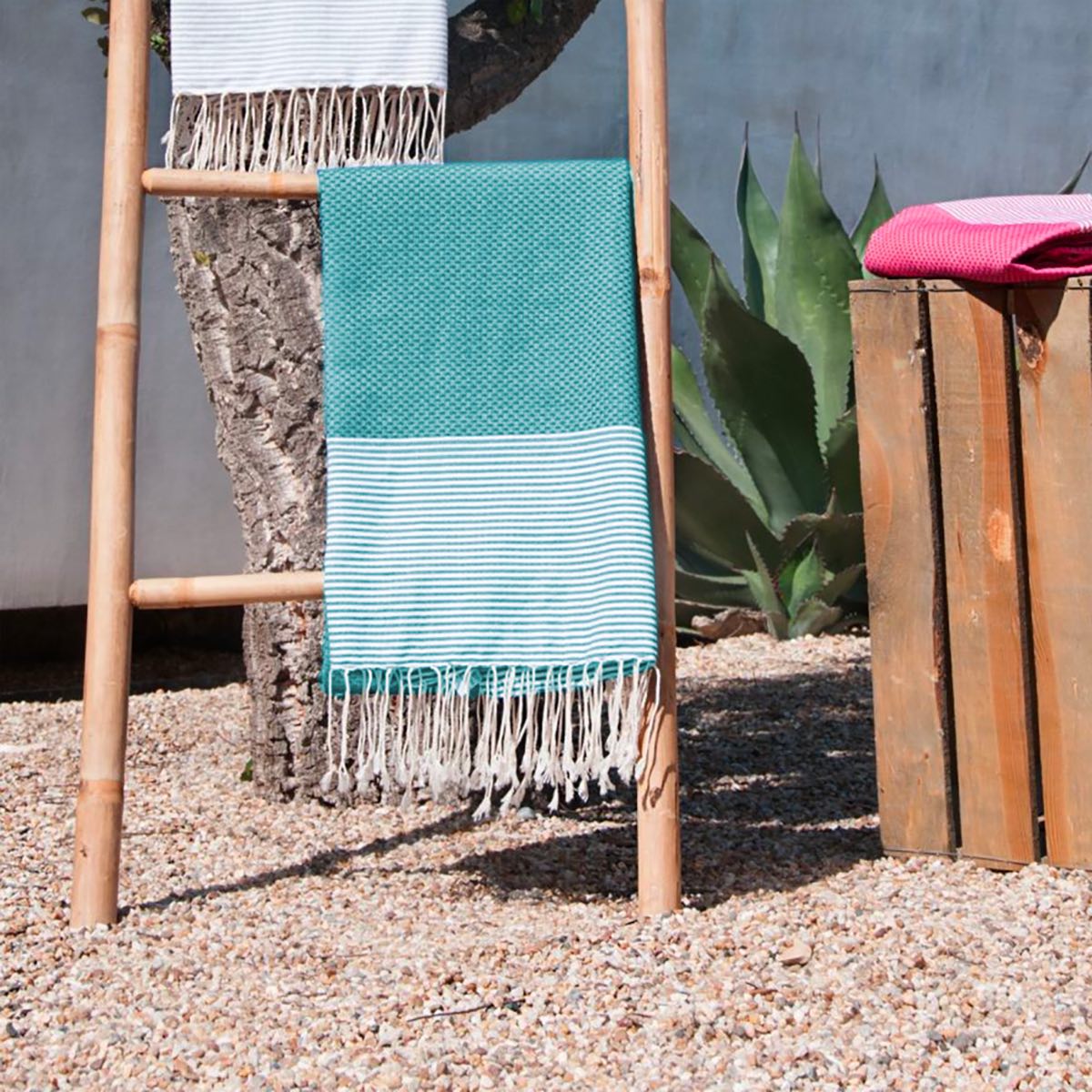 Ericeira - Lot De 2 Foutas - Vert Turquoise