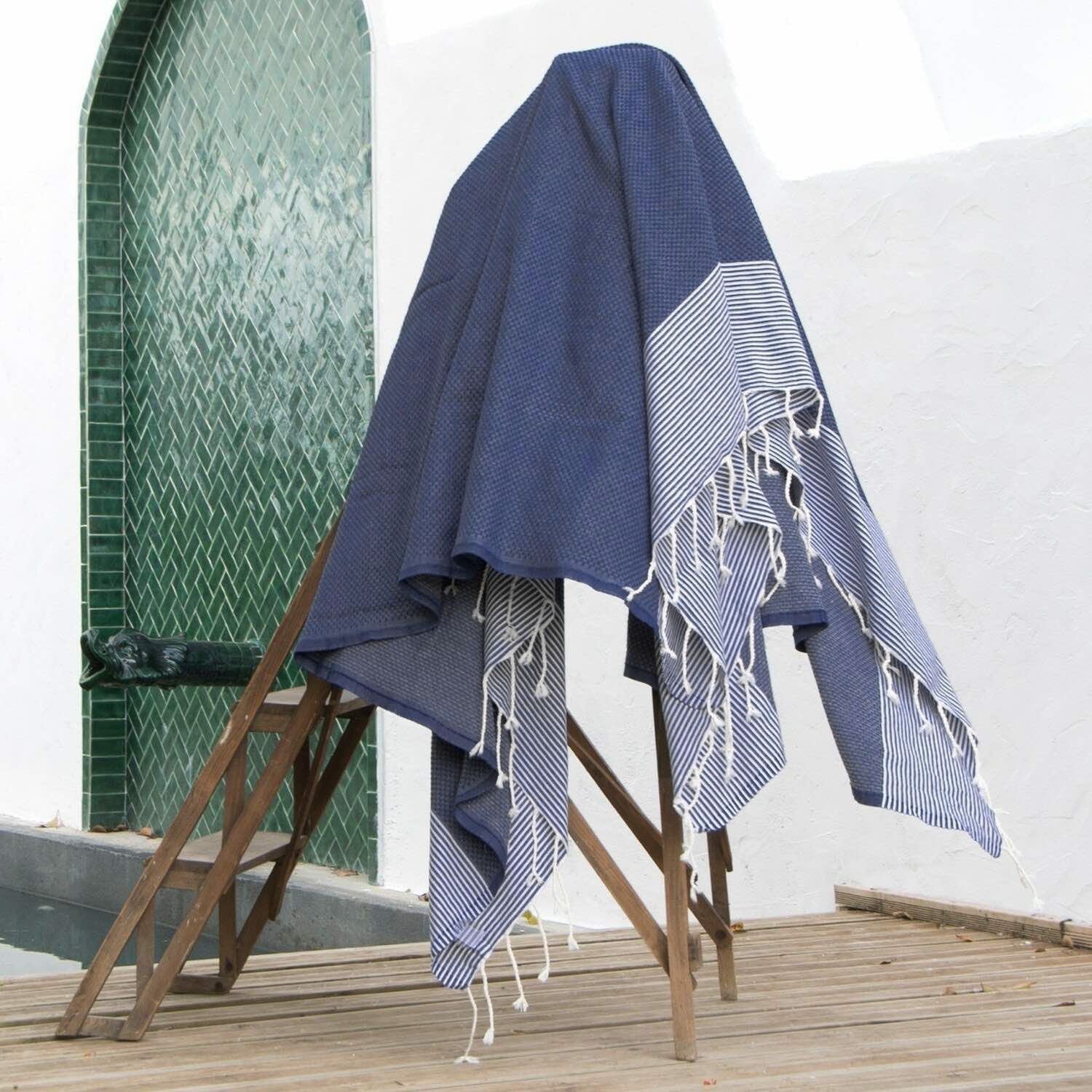 Ericeira - Lot De 2 Foutas Xxl - Bleu Jean
