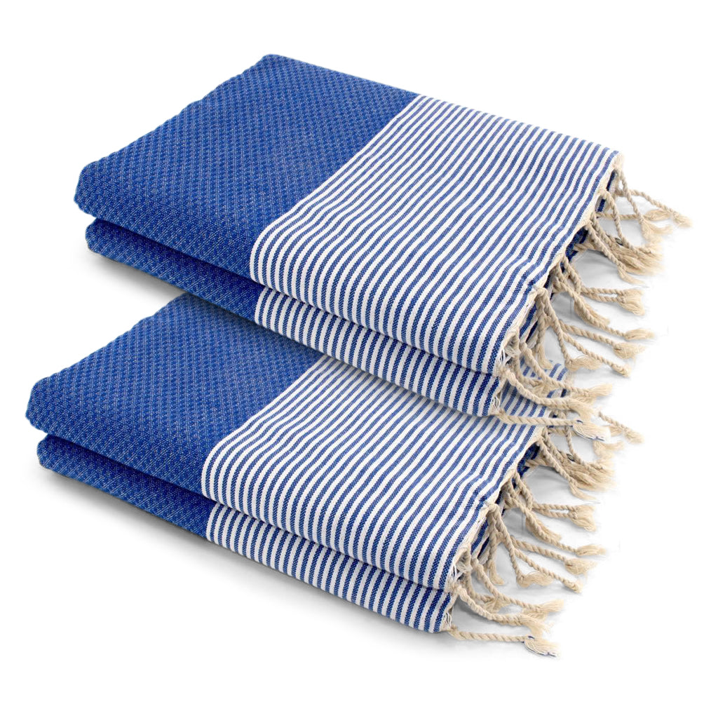 Ericeira - Lot De 2 Foutas Xxl - Bleu Grec