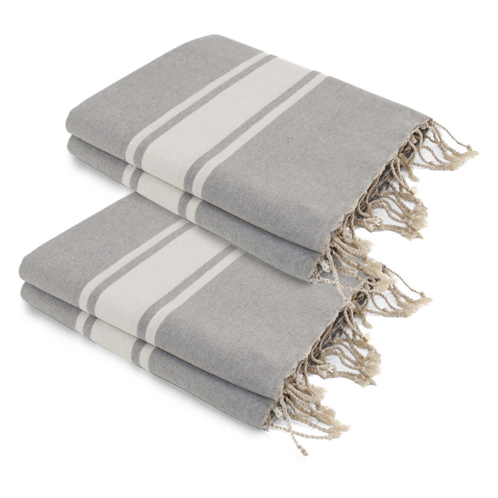 Malibu - Lot De 2 Foutas Xxl - Gris Perle