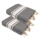 Malibu - Lot De 2 Foutas Xxl - Gris Moyen