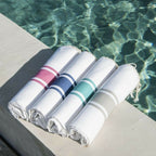 St Tropez - Fouta Blanche - Blanc/Gris Perle