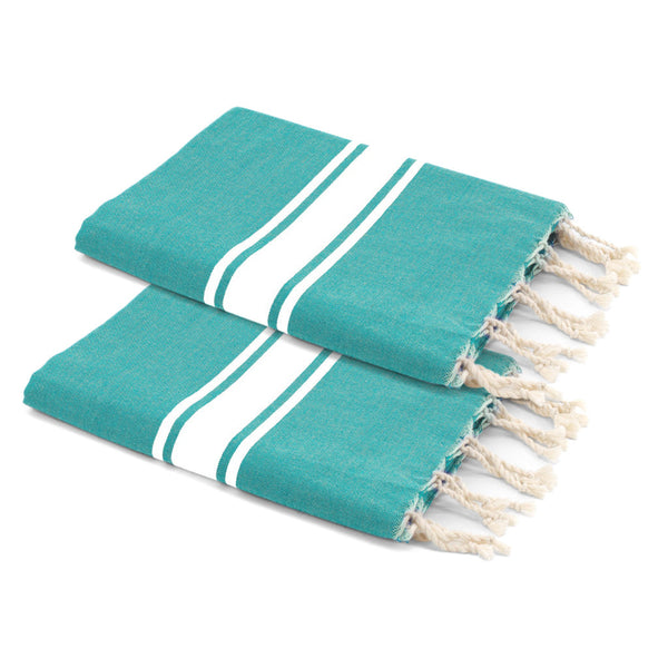 Malibu - Lot De 2 Foutas - Vert Turquoise