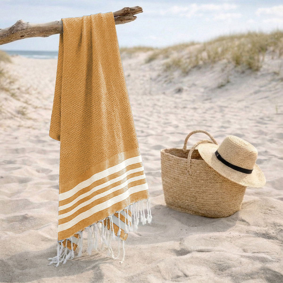 Newport - Fouta - Jaune Moutarde