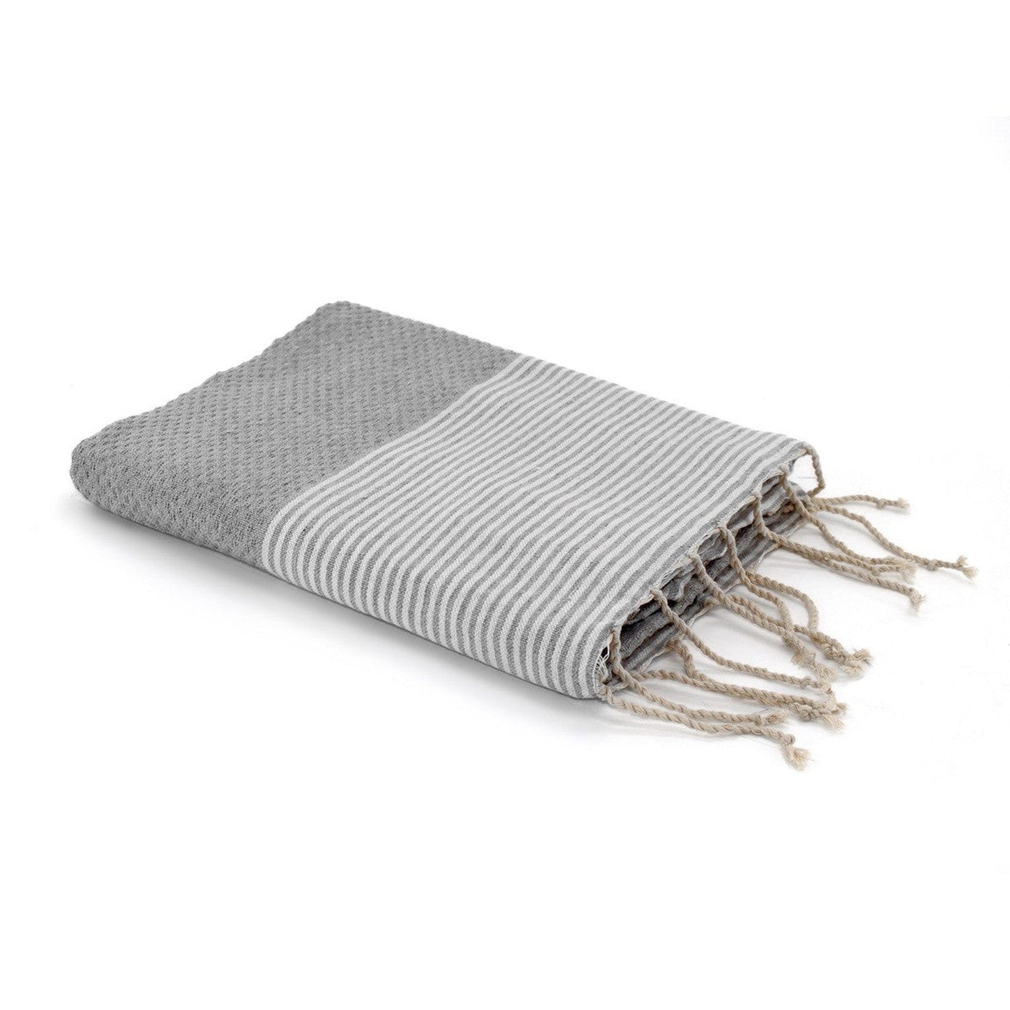 Ibiza - Fouta Nid D'Abeille - Gris Perle