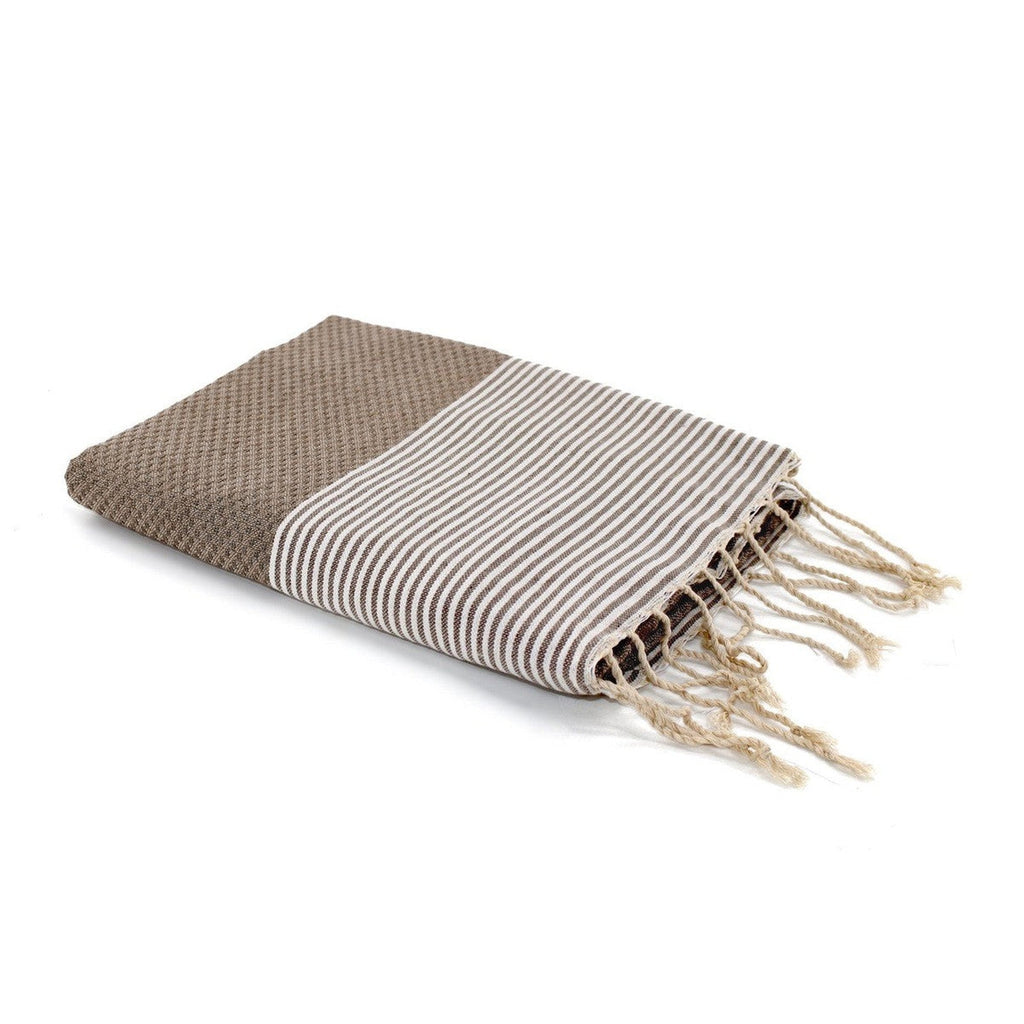 Ibiza - Fouta Nid D'Abeille - Taupe Clair