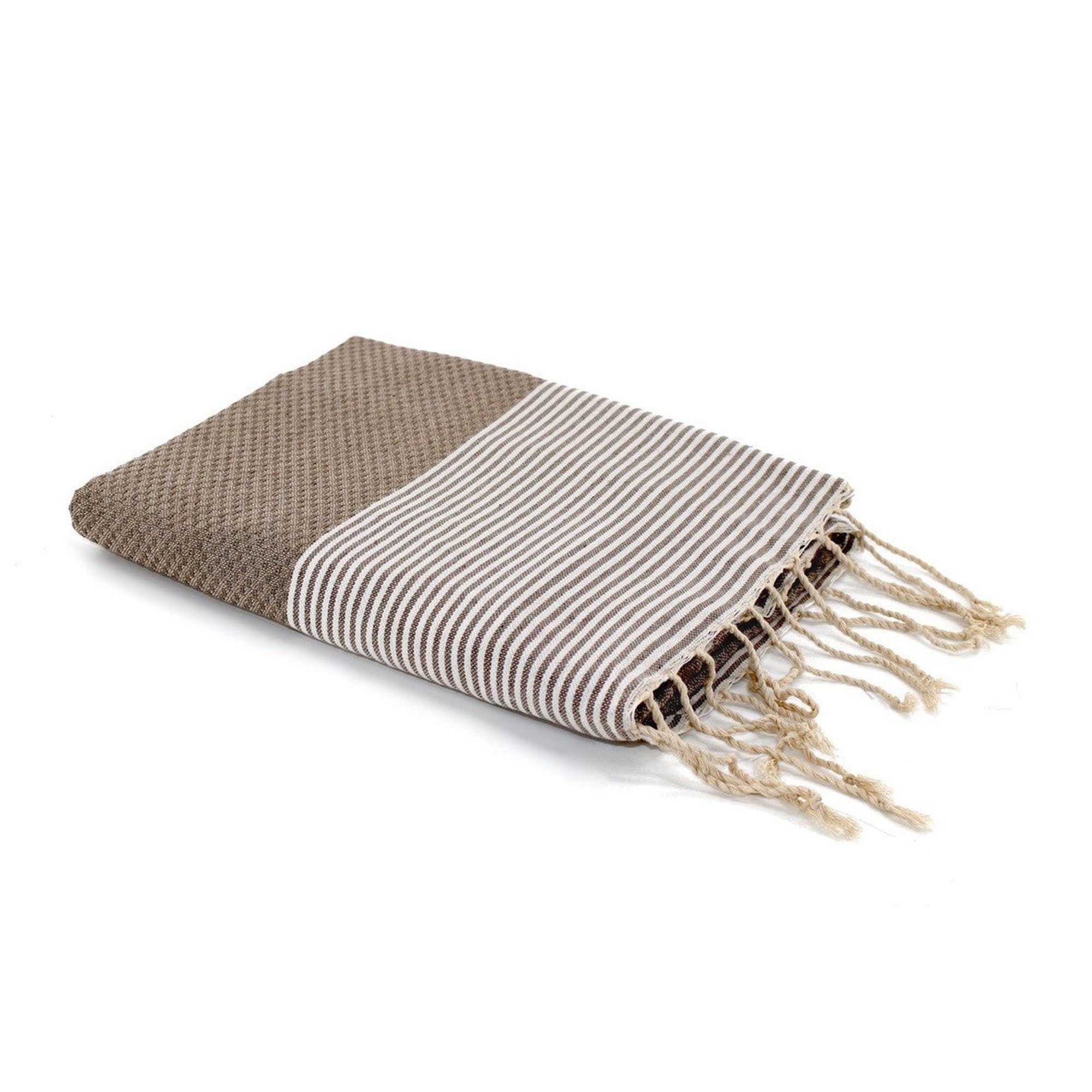Ibiza - Fouta Nid D'Abeille - Taupe Clair