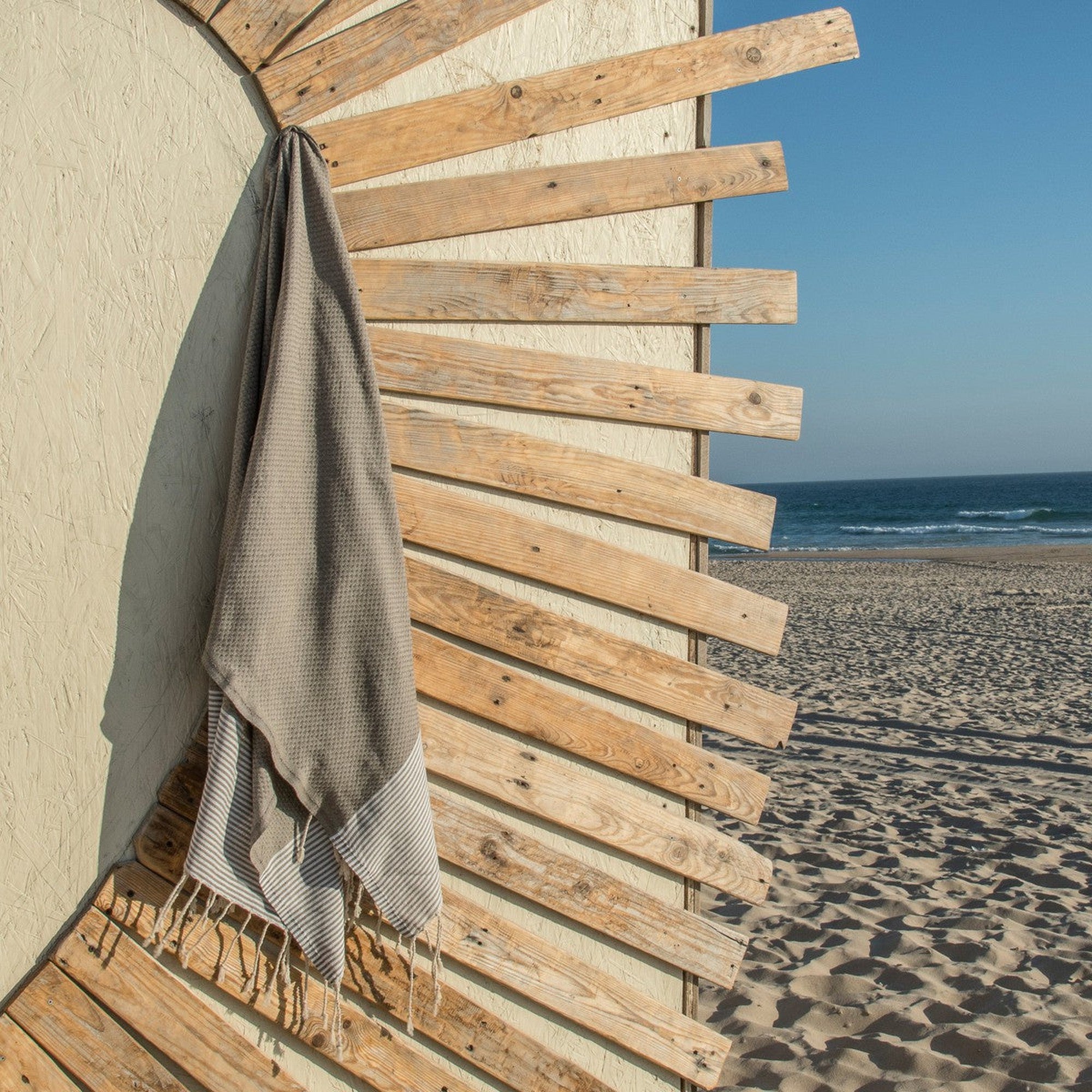 Ibiza - Fouta Nid D'Abeille - Taupe Clair