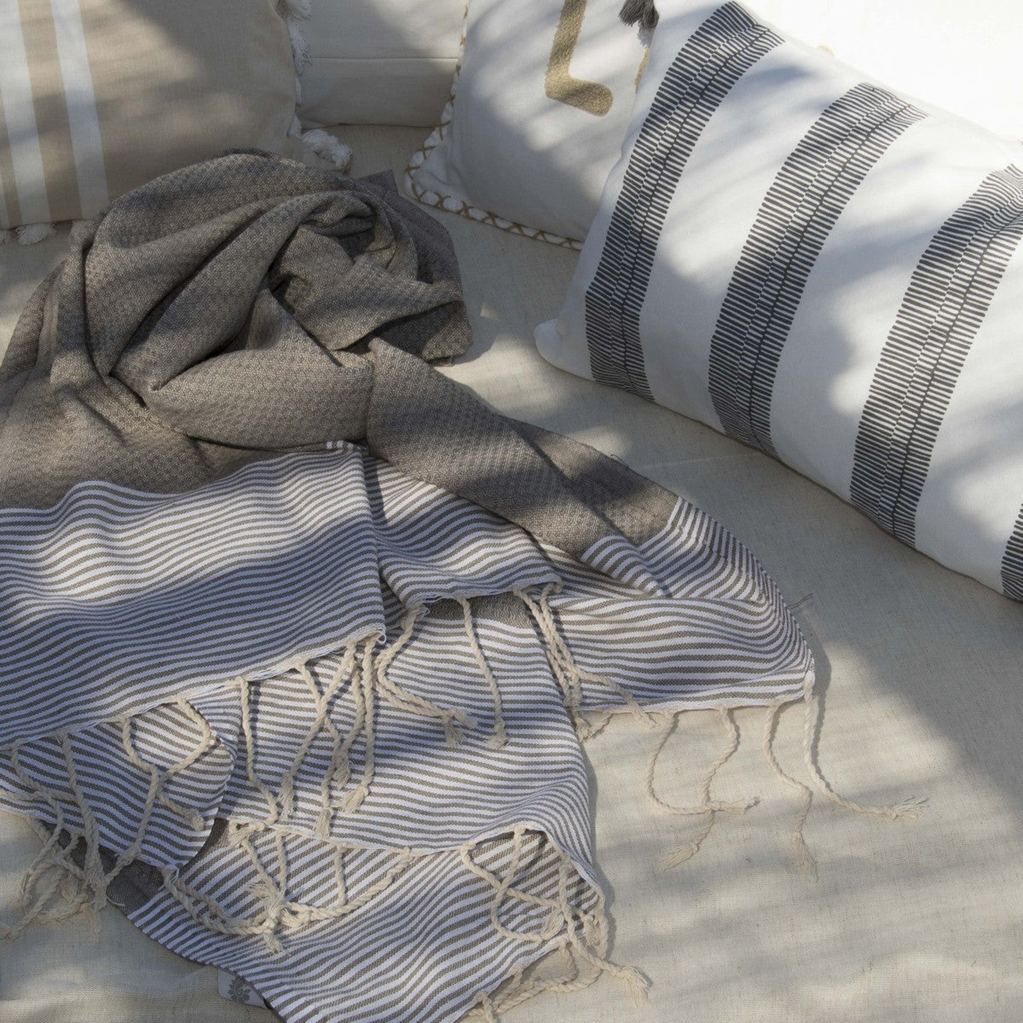 Ibiza - Fouta Nid D'Abeille - Taupe Clair