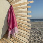 Ibiza - Fouta Nid D'Abeille - Rose Fuchsia