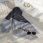Ibiza - Fouta Nid D'Abeille - Bleu Jean