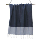 Ibiza - Fouta Nid D'Abeille - Bleu Jean