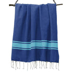 St Tropez - Fouta Bicolore - Bleu Grec/Vert Turquoise