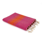St Tropez - Fouta Bicolore - Rose Fuchsia/Orange