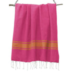 St Tropez - Fouta Bicolore - Rose Fuchsia/Orange