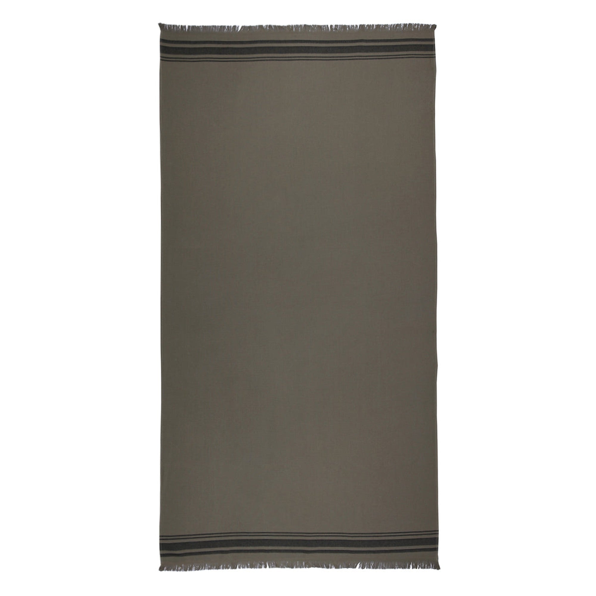 Faro - Fouta Éponge - Vert Lichen/Noir