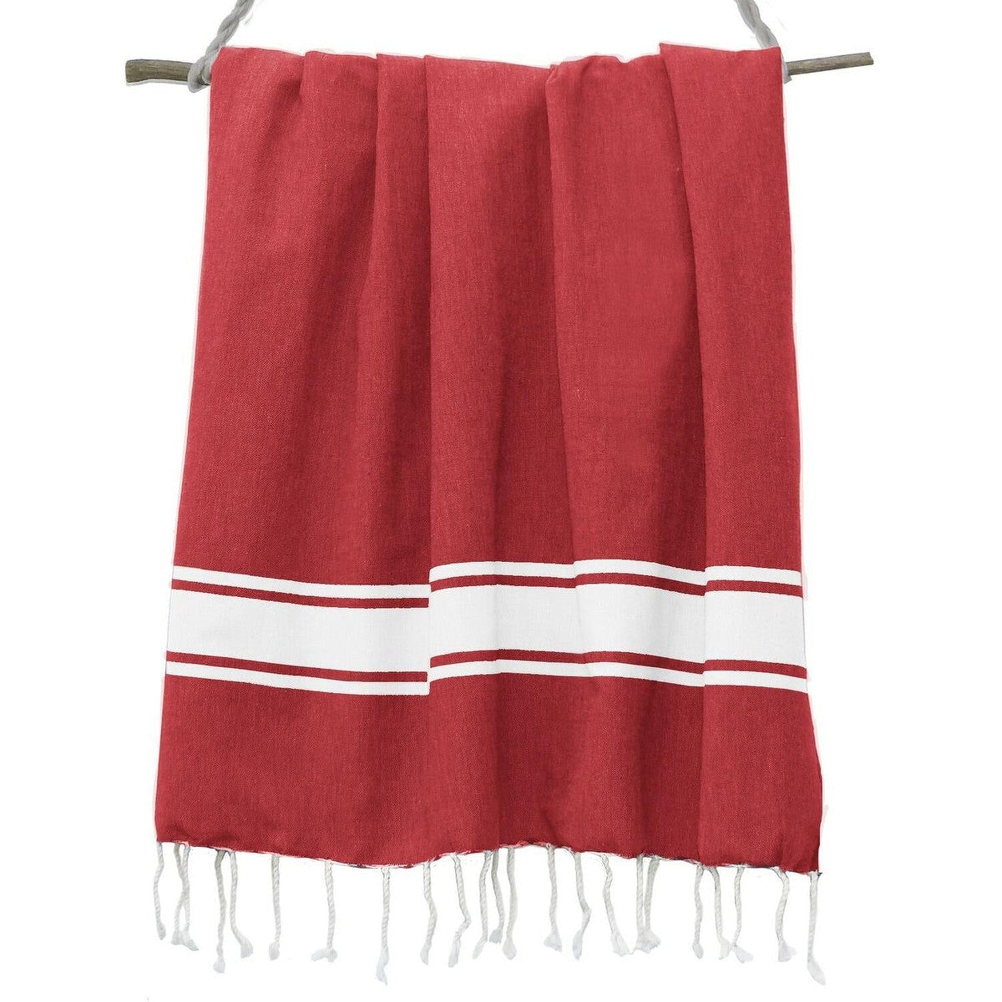 St Tropez - Fouta - Rouge