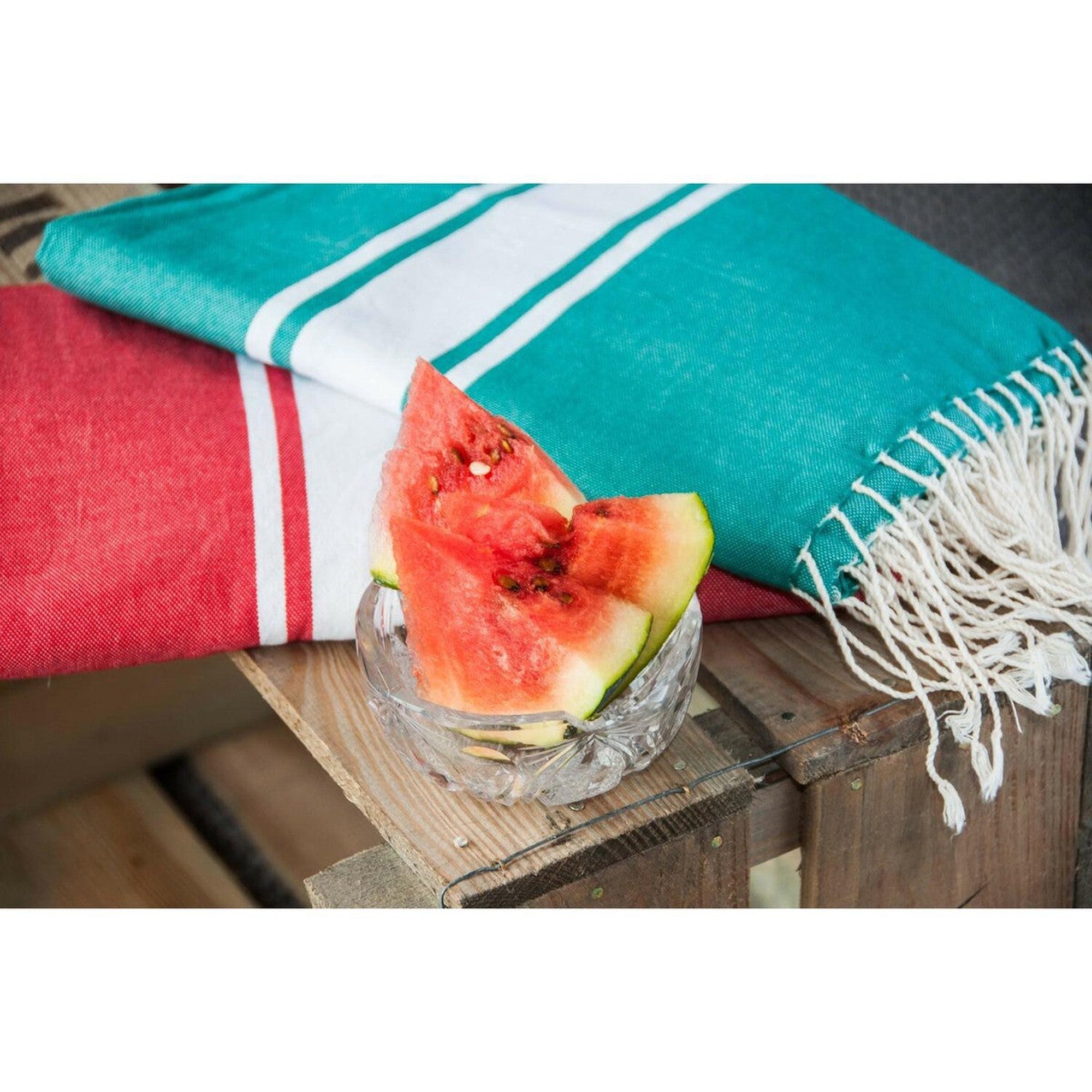 St Tropez - Fouta - Rouge