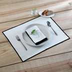 Ernest - Lot De 4 Serviettes De Table - Blanc/Noir