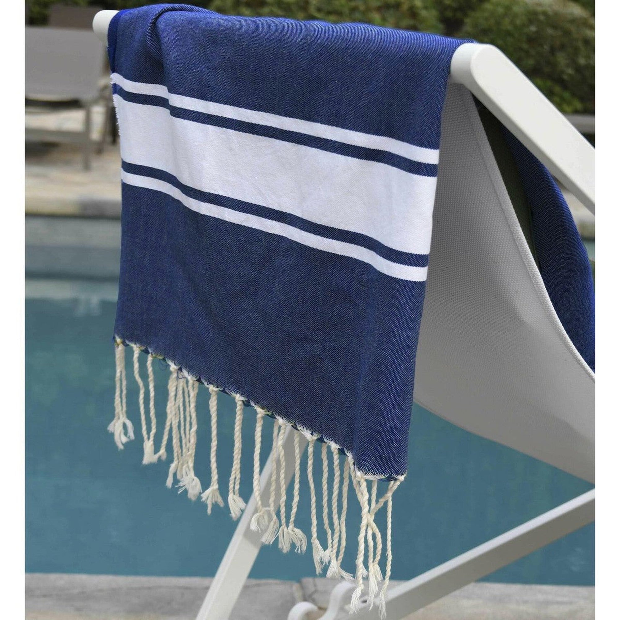 St Tropez - Fouta - Bleu Grec
