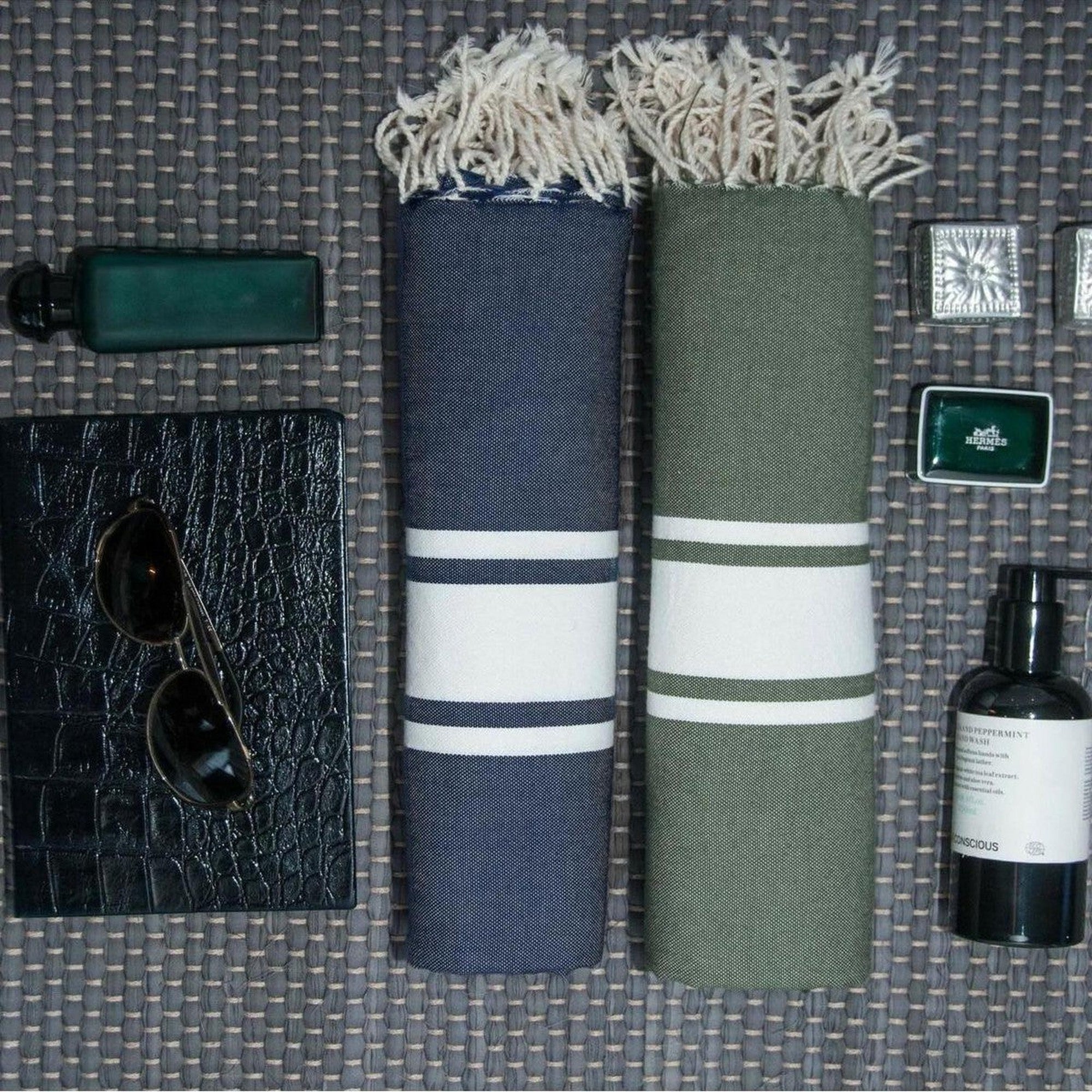 St Tropez - Fouta - Bleu Jean