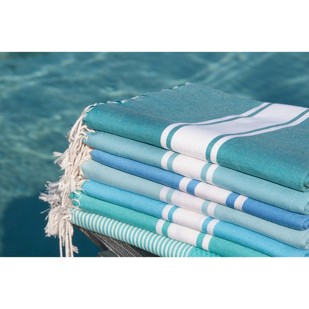 St Tropez - Fouta - Bleu Aqua