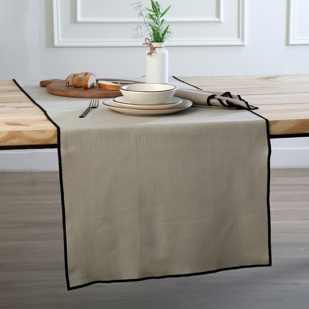 Jules - Chemin De Table - Naturel/Noir