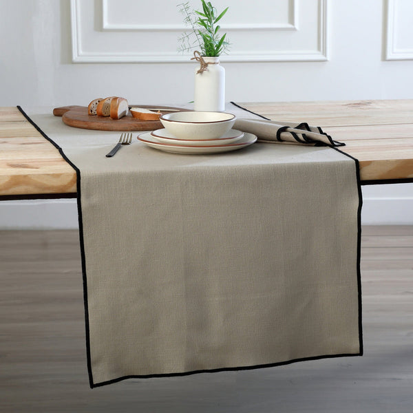 Jules - Chemin De Table - Naturel/Noir