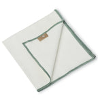 Jules - Lot De 4 Serviettes De Table - Blanc/Céladon