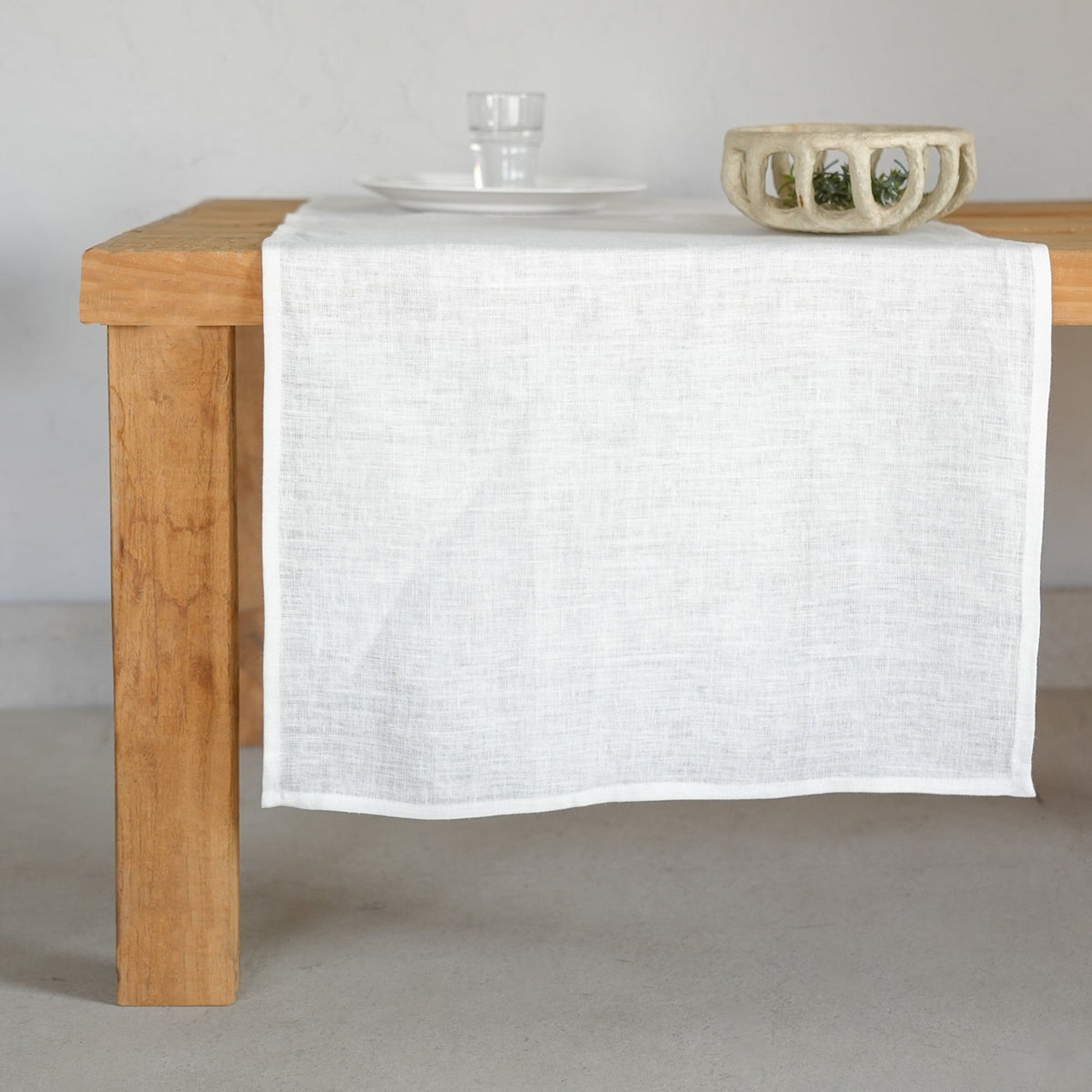 Paul - Chemin De Table - Blanc