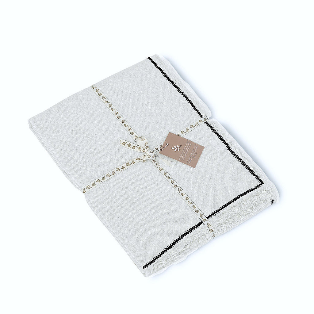 Gabriel - Nappe - Blanc/Noir