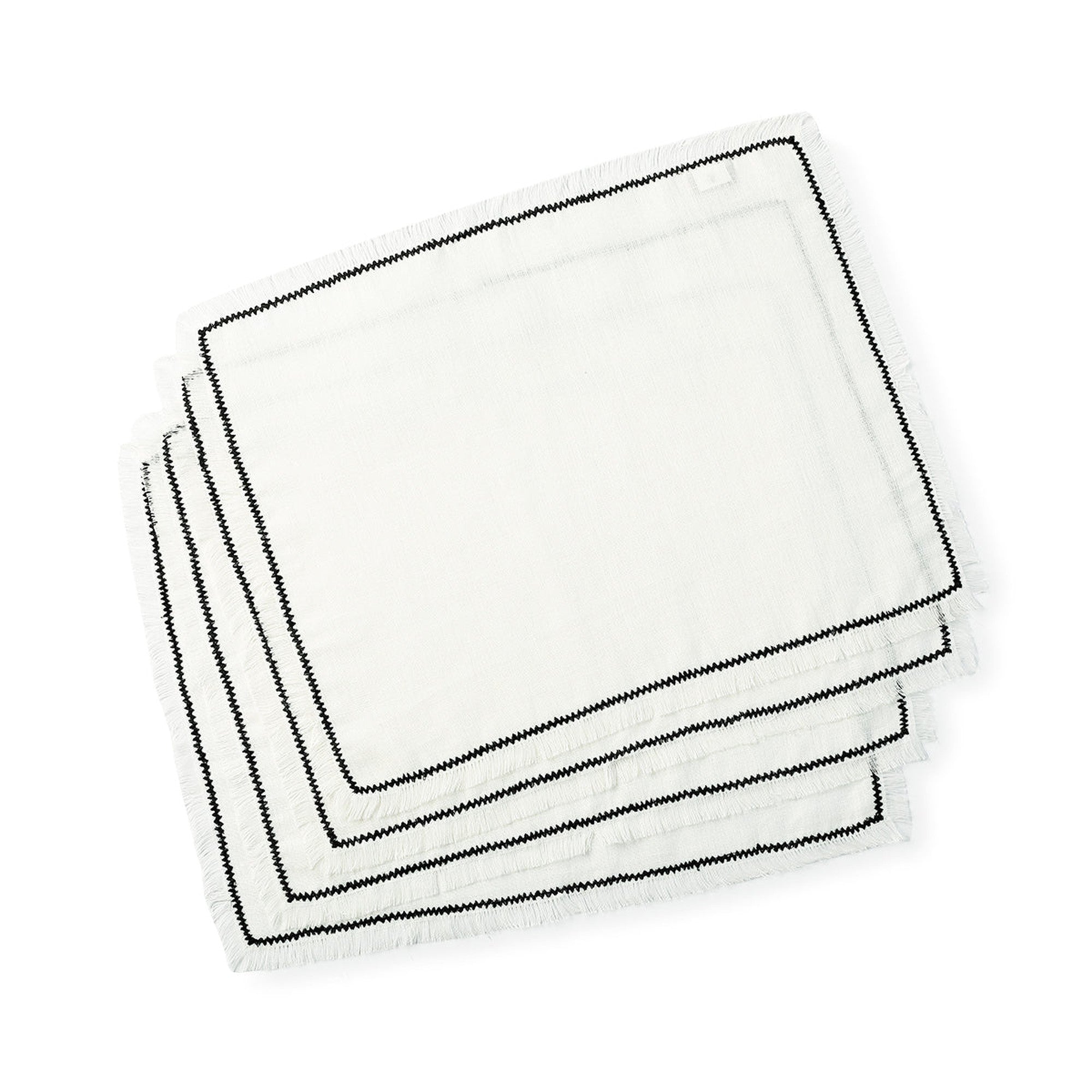 Gabriel - Set De Table (X4) - Blanc/Noir