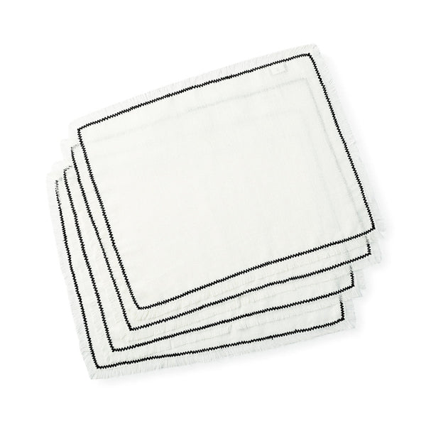 Gabriel - Set De Table (X4) - Blanc/Noir