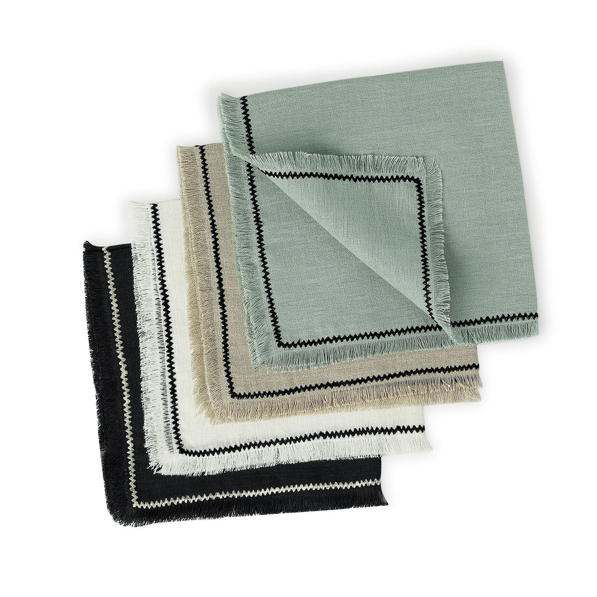 Gabriel - Set De Table (X4) - Blanc/Noir