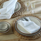 Carla - Lot De 4 Serviettes De Table - Blanc