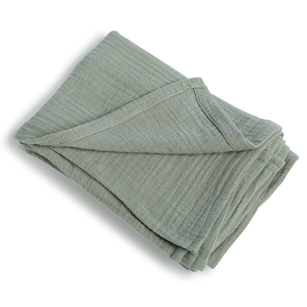 Carla - Lot De 4 Serviettes De Table - Vert Céladon