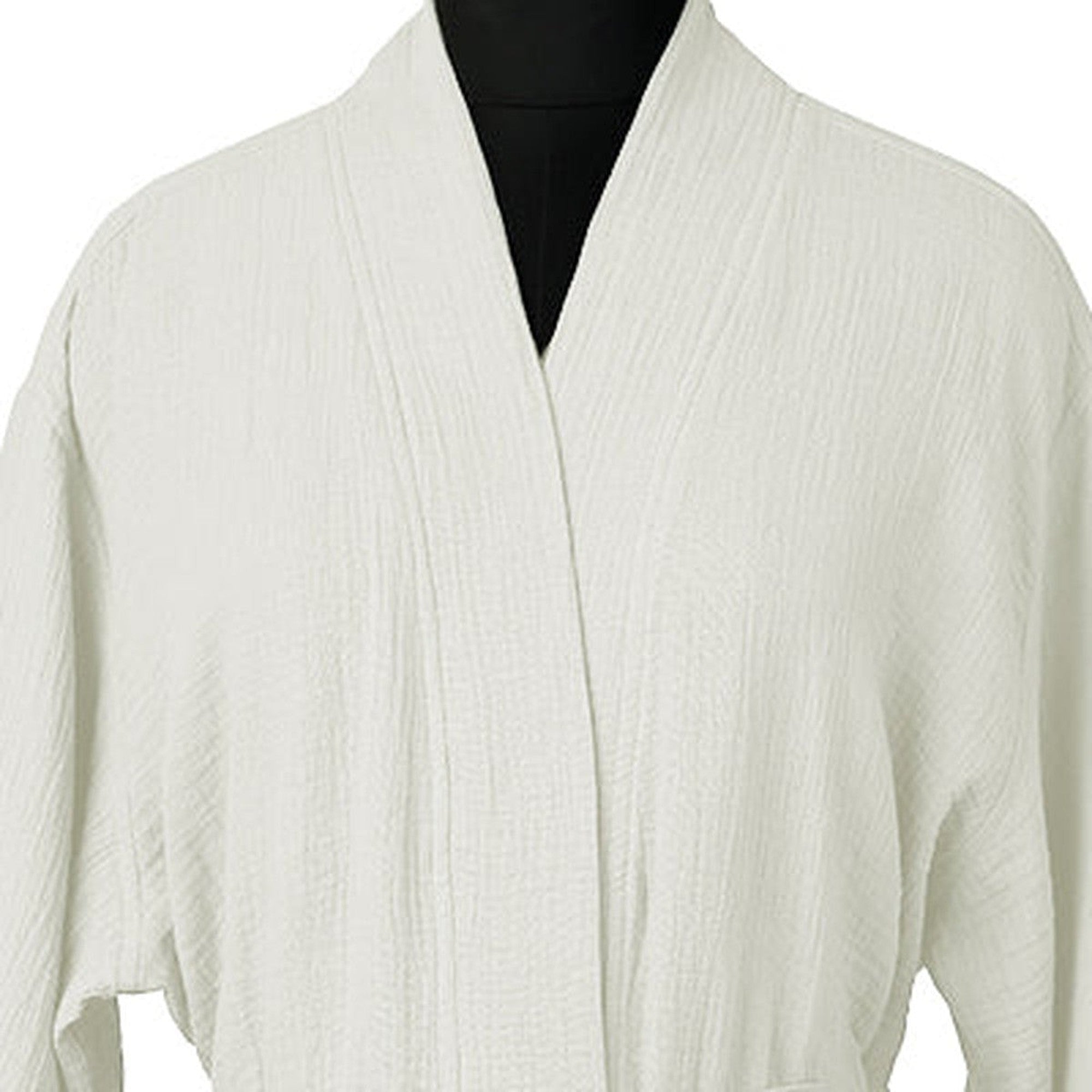 Carla - Peignoir Kimono - Blanc