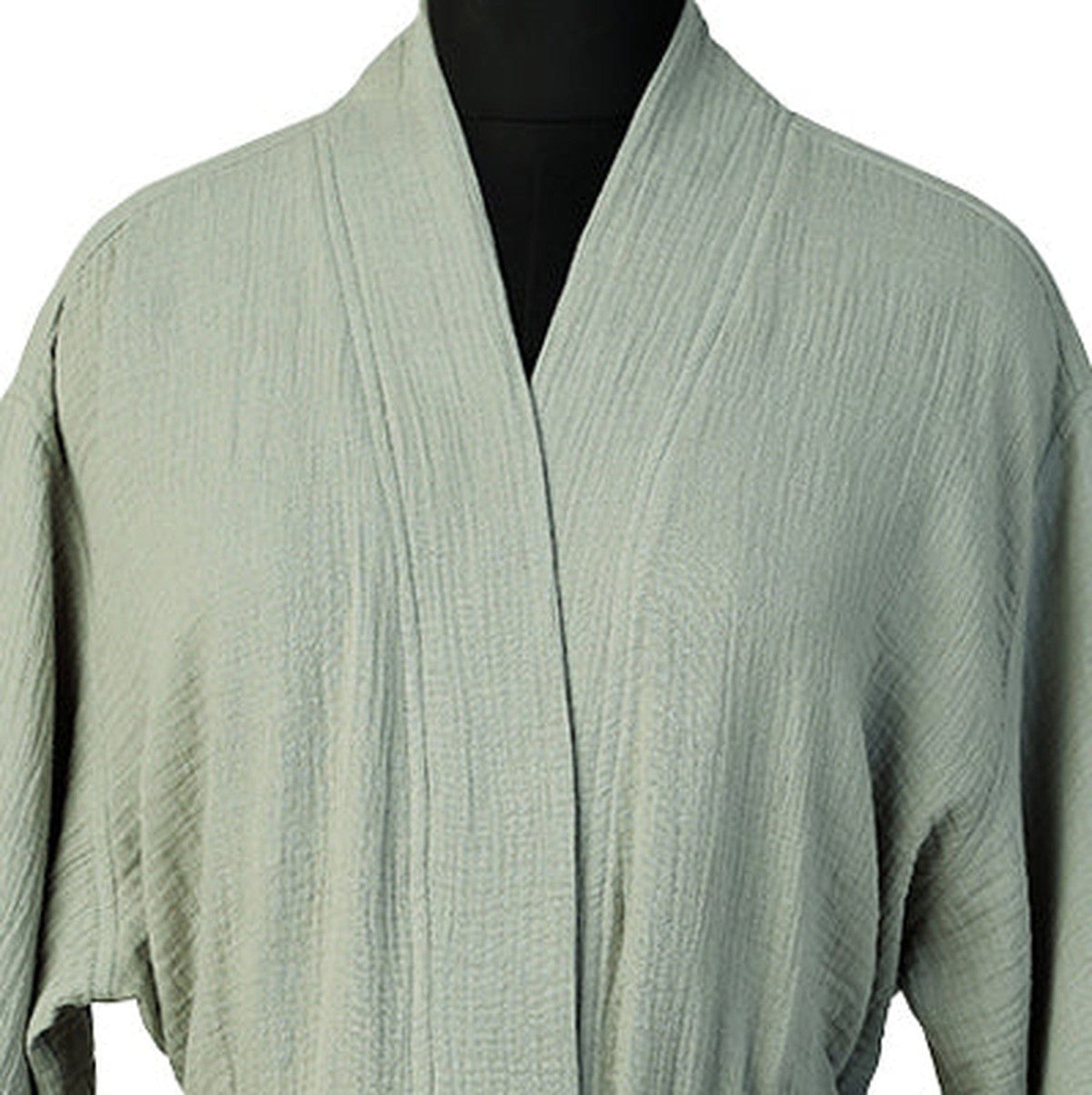 Carla - Peignoir Kimono - Vert Céladon