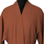 Carla - Peignoir Kimono - Rouge Toscane