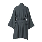 Carla - Peignoir Kimono - Bleu Orage