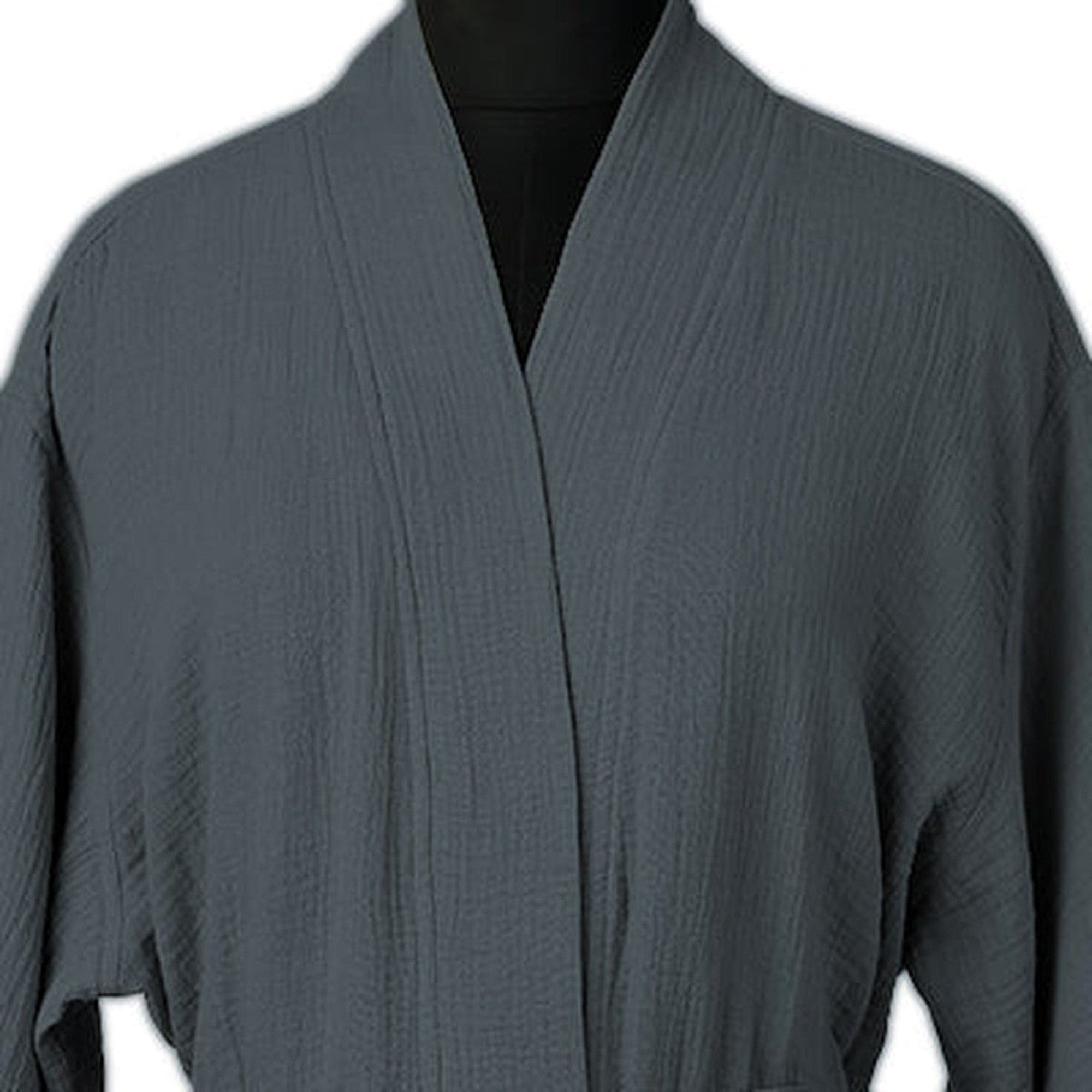 Carla - Peignoir Kimono - Bleu Orage