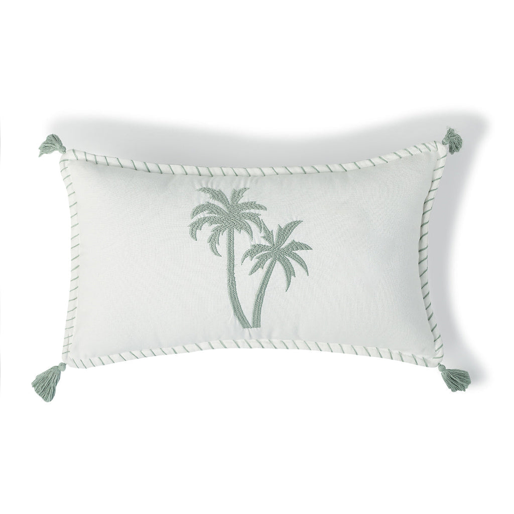 Oasis - Housse De Coussin - Bleu Orage