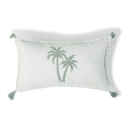 Oasis - Housse De Coussin - Bleu Orage