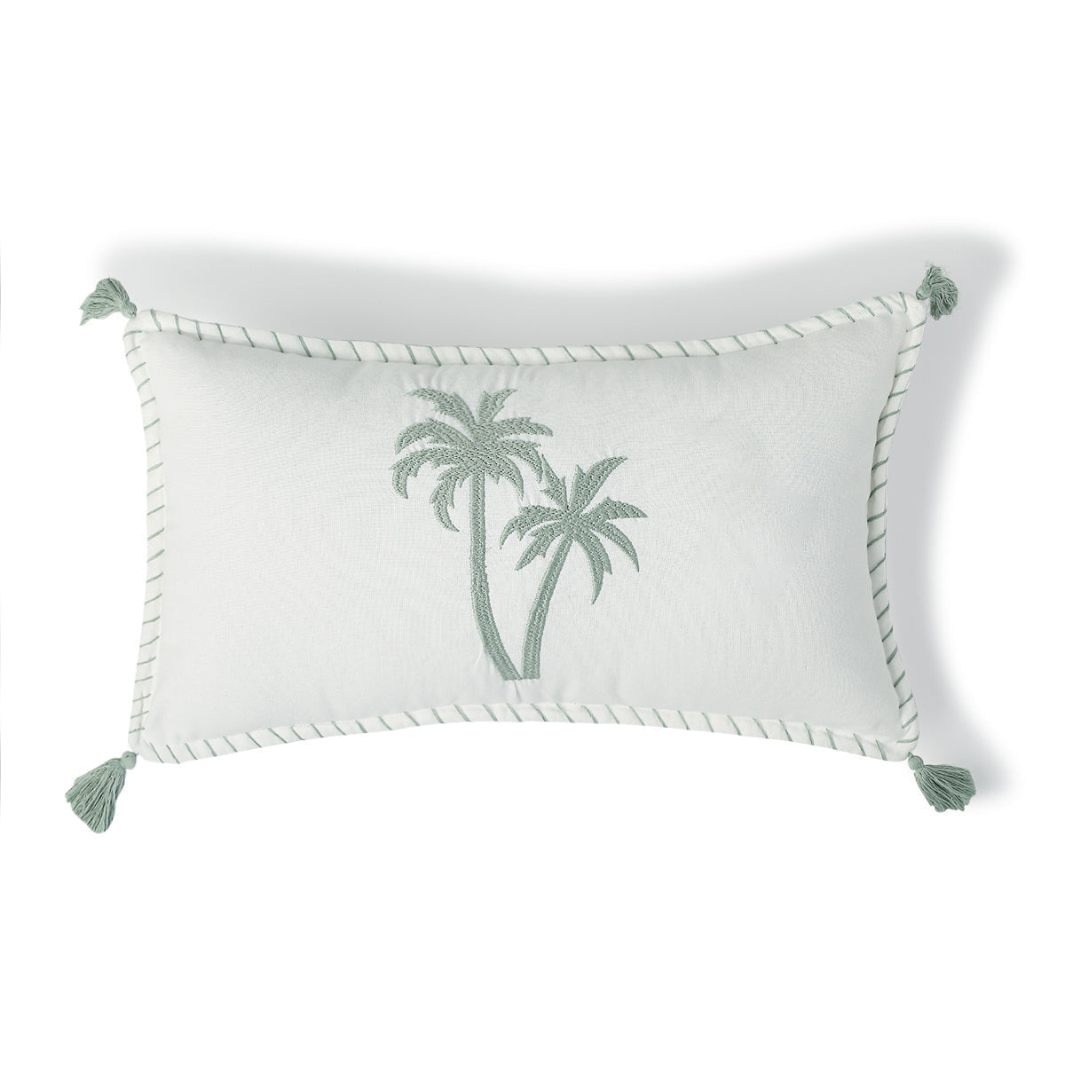 Oasis - Housse De Coussin - Bleu Orage