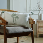 Oasis - Housse De Coussin - Bleu Orage
