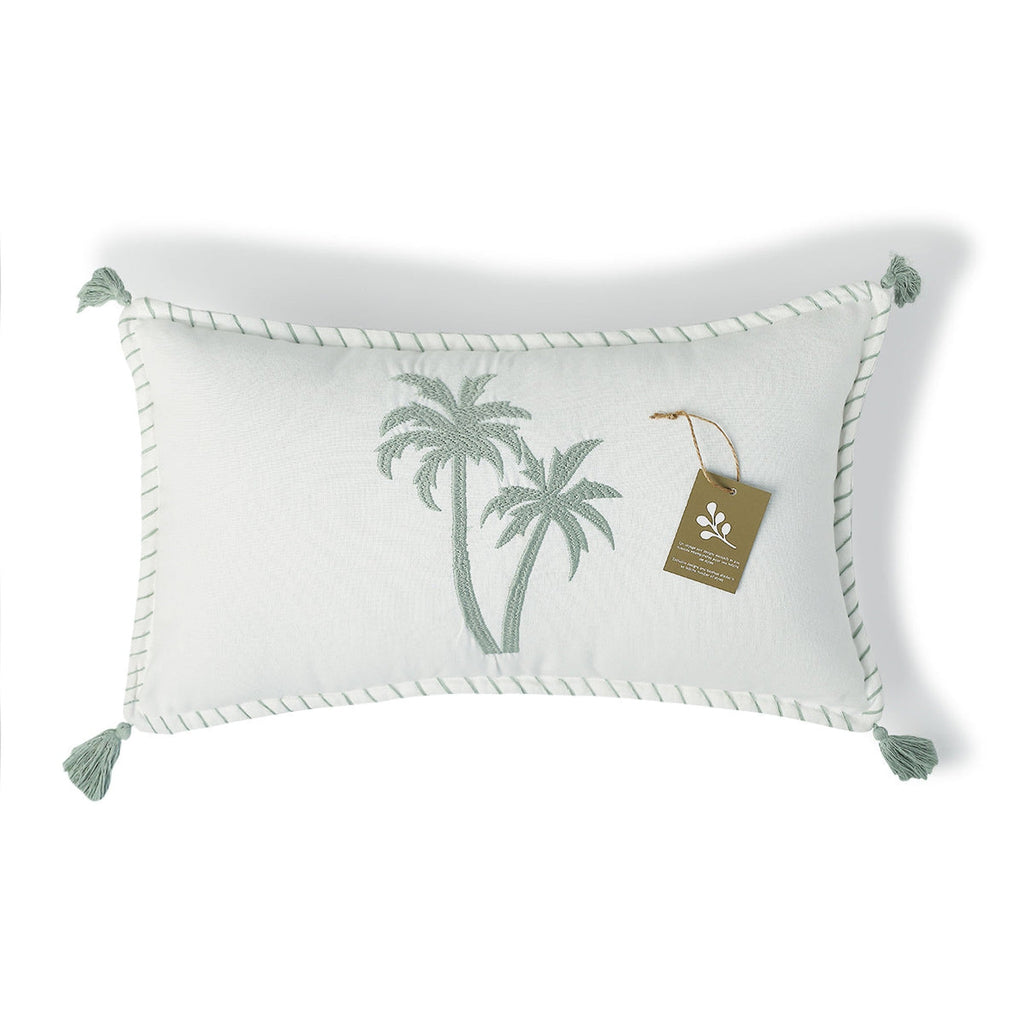 Oasis - Housse De Coussin - Bleu Orage